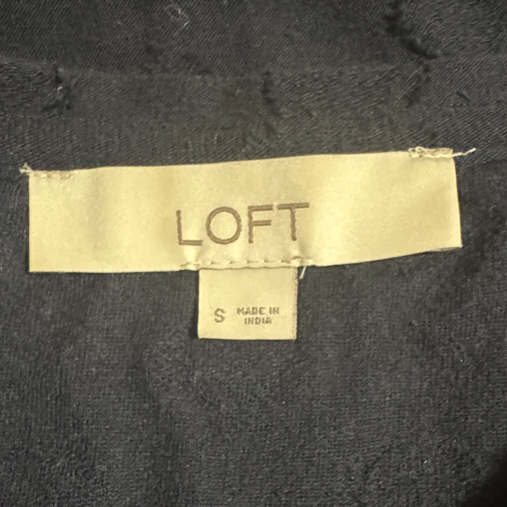Loft Navy Blue Women's Peplum Top Size Small - Picture 7 of 8